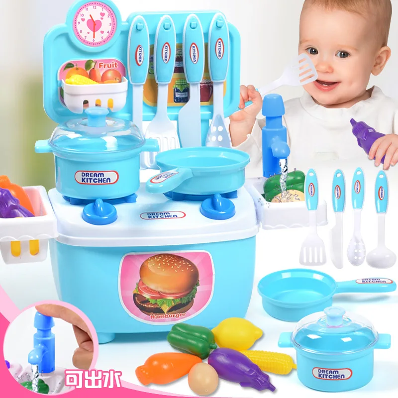 

Children's Playhouse Simulation Kitchen Cooking Kitchenware Toys Baby IQ Development Boys and Girls Toys