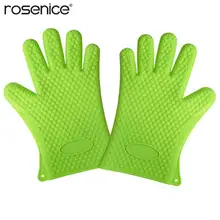 1 пара из Термостойкая Силиконовая Перчатка Духовка Пот Митт выпечки барбекю Пособия по кулинарии держатель