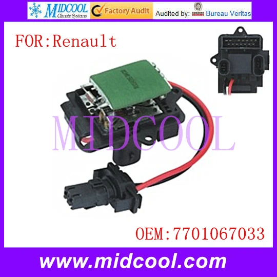

New Blower Motor Resistor use OE NO. 7701067033 for Renault Symbol