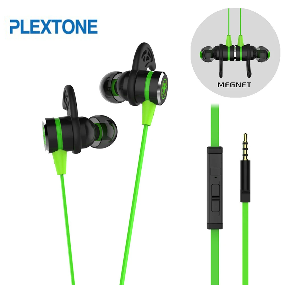 PLEXTONE G20 Earphones Gaming Magnetic Stereo In Ear Earphone Computer Earbuds With Microphone Headset For phone PC