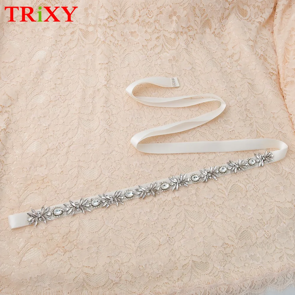 

TRiXY A292 Crystal Evening Party Gown Dresses Accessories Wedding Belts Sashes,Bride Waistband Bridal Sashes Bridal Belts