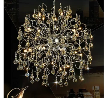 

Free Shipping Modern Lighting LED Modern Crystal Pendant lights Lamp AC G4 LED Lustres Pendentes Lustre De Cristal Decoration