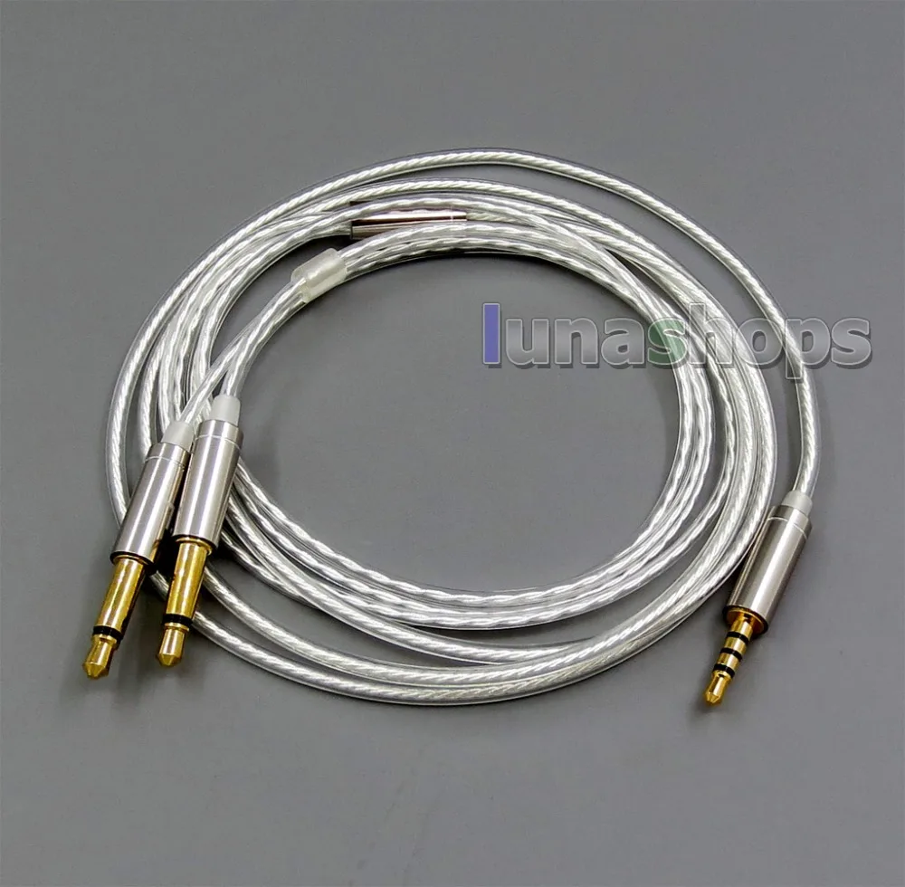 LN006067 чистый посеребренный кабель для Final Audio vi Iriver AK T1P Denon AH-D600 D7100 Velodyne vTrue