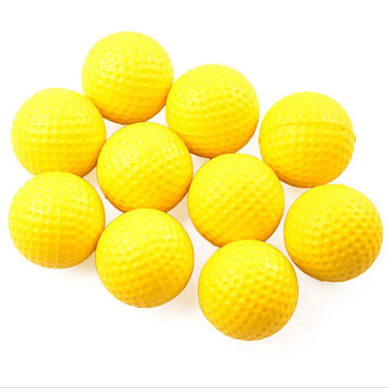 

Golf Sports Elastic PU Foam Balls Indoor Outdoor Training Practice Soft ball 10 pcs/bag variety of colors to choose