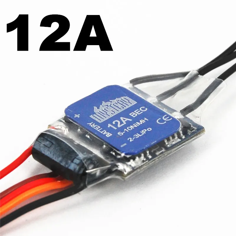 

Mystery 2-3S Lipo 12A ESC Programable Brushless Speed Controller ESC For RC Helicopter Airplane