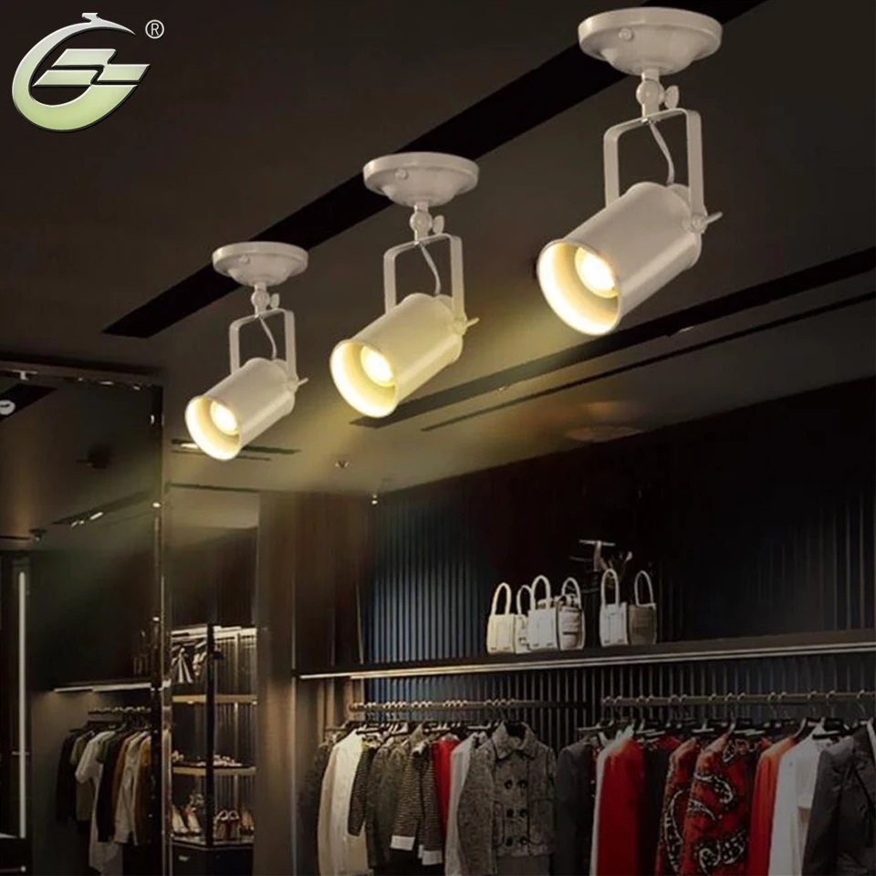  Ceiling Lamp American Retro Country Loft Style LED lamps Industrial Vintage Iron Ceiling light for  - 32726263309