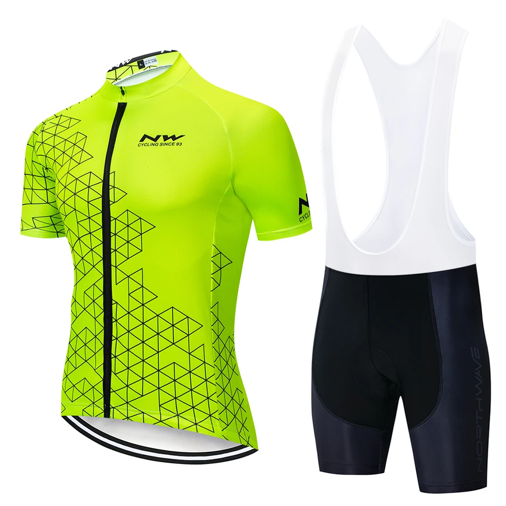 

2019 NW pro team men's summer breathable Northwave short sleeve cycling Jersey suit ropa ciclismo bicycle Jersey wear shorts MTB