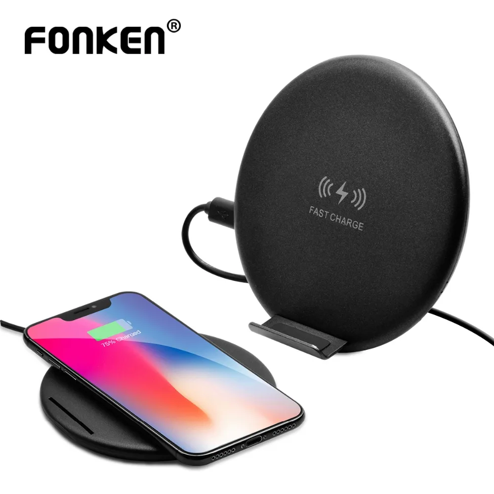 

FONKEN USB Wireless Charger 5W 7.5W 10W Qi Fast Phone Charger Dual Modes Charging Pad for Charge Samsung Xiaomi Mobile Chargers
