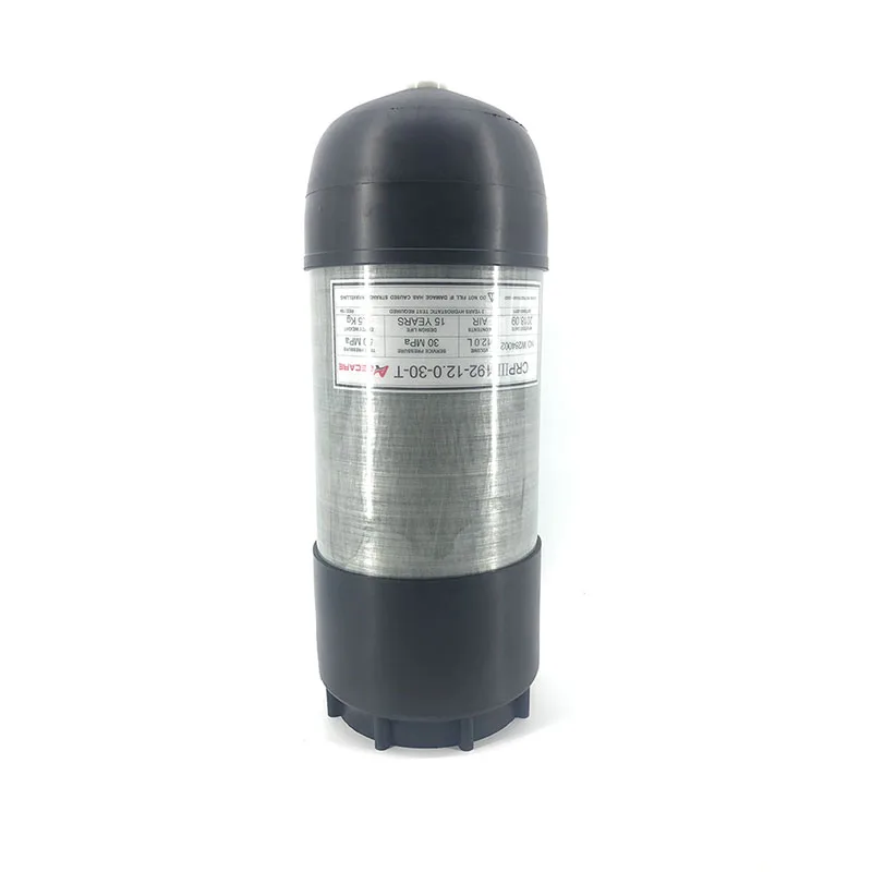 ACECARE pcp air волокно Пейнтбол Бак 12L hpa 4500psi Дайвинг цилиндр с резиновый протектор Крышка для пневматическая мишень пневматическая винтовка