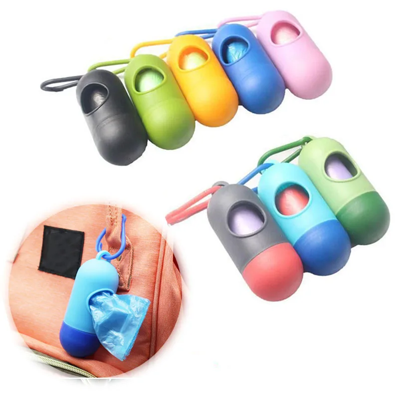 

Portable Plastic Waste Bags Box Disposable Baby Pet Garbage Bag Case Removable Box Nappy Bag Organizer for Dog Stroller