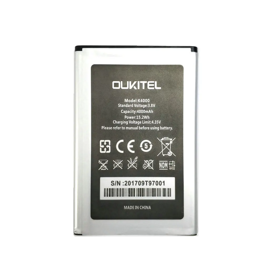 Новый аккумулятор Oukitel K4000 4000 мАч Сменный для мобильный телефон | Мобильные