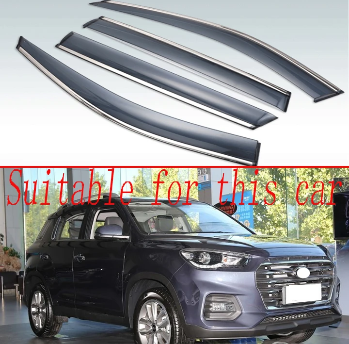 Для Hyundai Tucson 2016 2017 2018 пластиковый Наружный козырек вентиляционные оттенки Защита