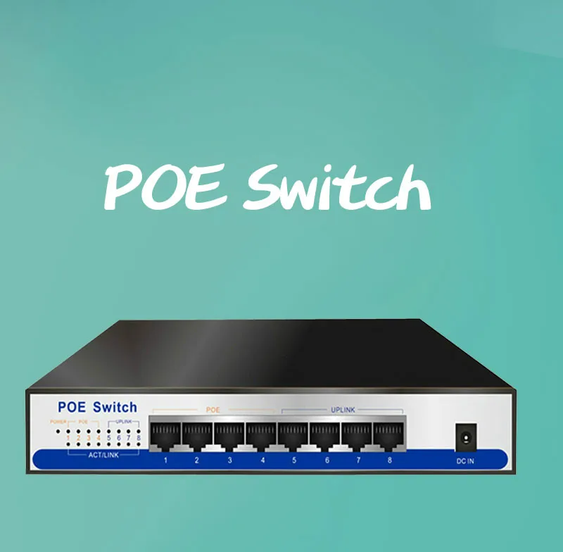 N67 8 портов 10/100 Мбит/с коммутатор POE Switch, 4 POE порта и 4 порта Uplink общая Мощность 65 Вт беспроводной AP IP Сетевая камера дистанционного оборудования