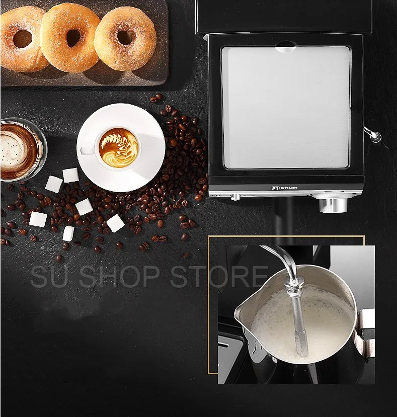 20 Bars Espresso Pump 1.5Liter Water Tank Coffee Machine Home Office Coffee Machine Espresso Semi-automatic Commercial Office