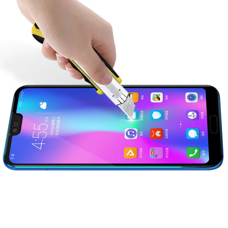 Для Huawei Honor 10 Защитное стекло для экрана телефона полное покрытие клеем