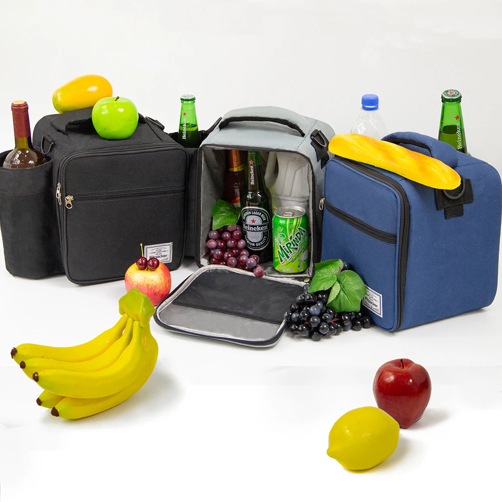 

Outdoor Insulated Cooler Bag, Thermal Oxford Picnic Lunch shoulder bag