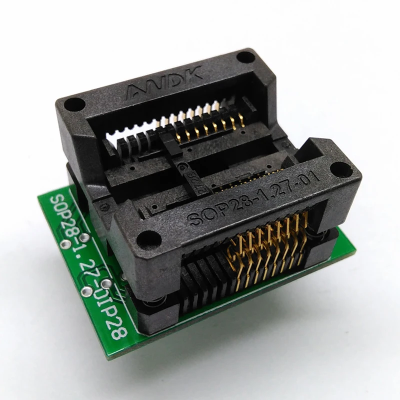 

SOP16 SOIC16 SO16 To DIP16 Programming Socket Pitch 1.27mm IC Body Width 300mil Test Socket Adapter Programmer ZIF Adapter