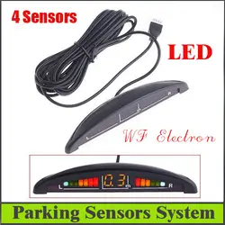 Автомобиль обращая датчики парковки светодио дный Дисплей Парковка обратный резервный радиолокатор/4 датчиками, системой парковки