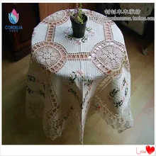 Новинка zakka домашняя скатерть ручной работы с красивой цветочной вышивкой на кухонном столе для украшения дома тканевые скатерти
