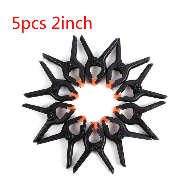  5 pcs 2inch DIY Tools Plastic Nylon Toggle Clamps For Woodworking Spring Clip Photo Studio Grampo C