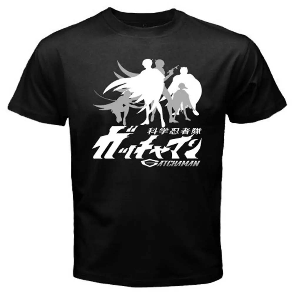 Новый gatchaman G-Force ретро с рисунком аниме Для мужчин черный футболка Размеры S к 3XL |