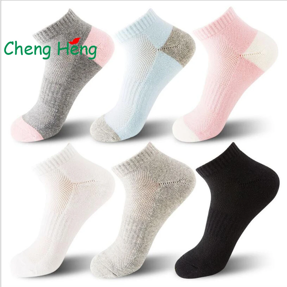 CHENG HENG 5 пар/сумка новые женские носки дышащие впитывающие пот полушерстяные