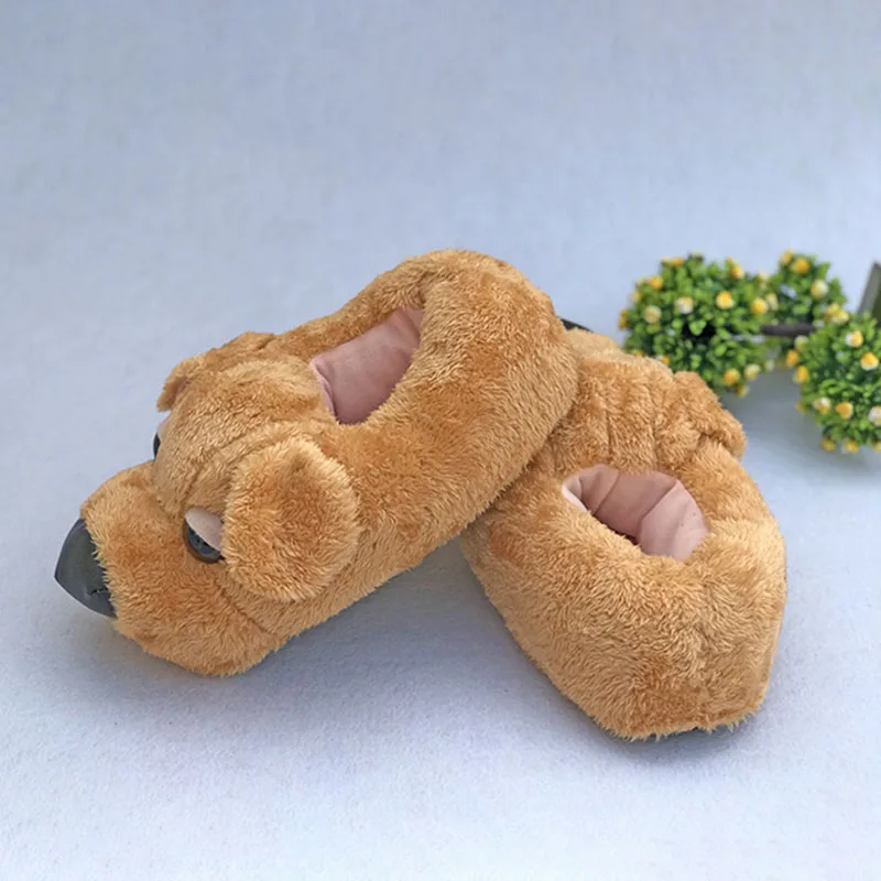 Home Warm Shoes Men Women Winter Gift Dog Slippers Cotton Slippers Fluffy slippers Funny Shoes Plush Shoes House Slippers