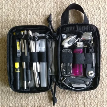 

Tactical Pocket Organizer EDC MIni MOLLE Military Waist Packs 5" Army Military Phone Pouch Bag Cordura Nylon