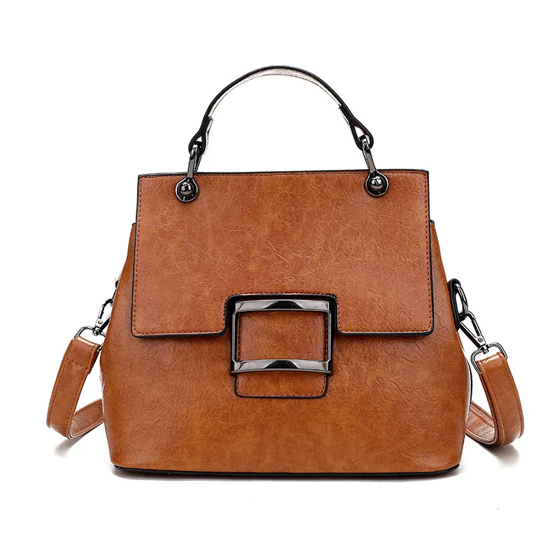 

2018 Crossbody Bags For Women Messenger Bags Vintage Leather Bags Handbags Women Famous Brand Simple Small Shoulder Sac Bolsas