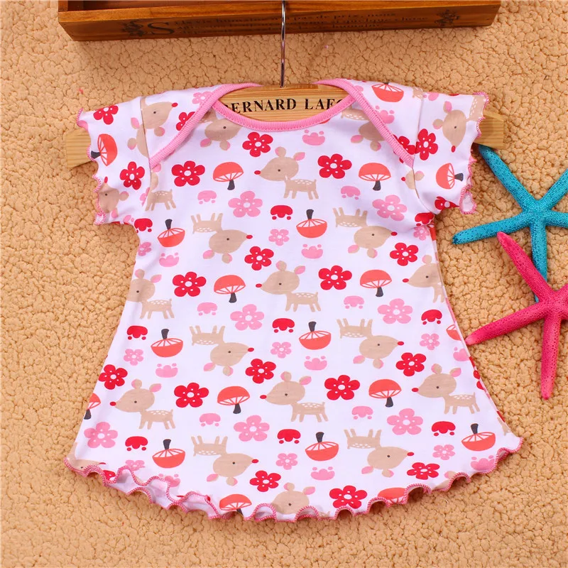 Cute newborn infant baby t shirt 0 1 2T boys girls children's cotton