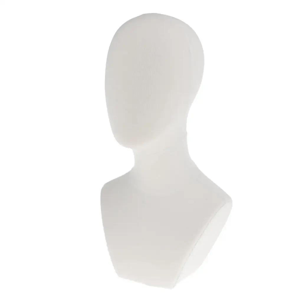 21 inch Canvas Block Head For Wigs Making Manikin/Mannequin Jewelry Display Head