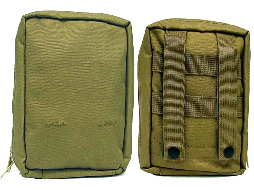

Tactical Molle Pouch Airsoft Military Hunting First Aid Medical Bag Camping Cycling Tan