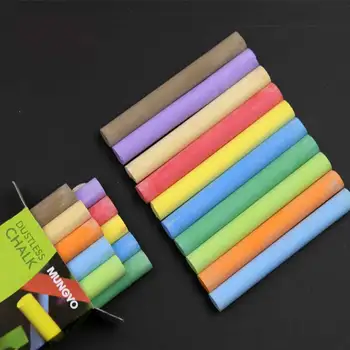 

10pcs/pack Quality White Colored Dustless Chalk Sticks For Blackboard Chalkboard School Office Art Crafts Stationery