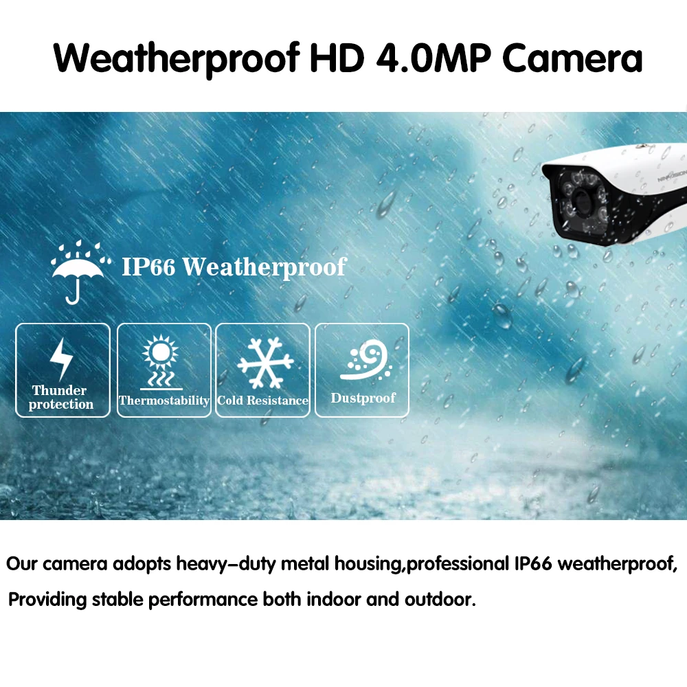 8-канальная система видеонаблюдения 1080p HDMI 4MP DVR 8 шт. 4.0MP AHD CCD Водонепроницаемая наружная камера видеонаблюдения домашняя система безопасности комплекты видеонаблюдения