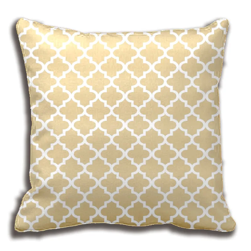 

Moroccan Quatrefoil Pattern Pillow | Neutral Beige Throw Cushions Decorative Cushion Cover Pillow Case Customize Gift By Lvsure