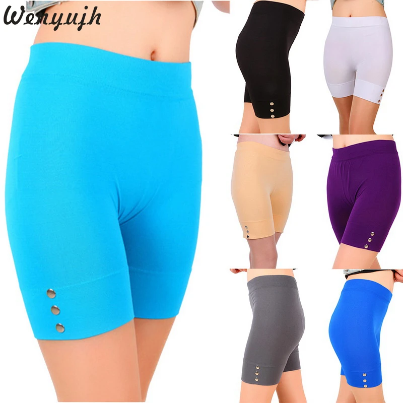 

Wenyujh 2019 New Sexy Women's Summer Leggings Slim Fitness High Stretch Short Leggings Female Short Trousers Sporting Leggings