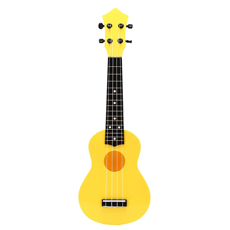 5 цветов музыкальный струнный инструмент для начинающих Дети Детские подарки 2" Укулеле 4 струны гитара акустическая бас-гитара - Цвет: Цвет: желтый