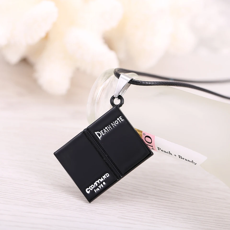 Hot Anime Death Note Open Black Book Necklace Collar Pendant Rope Leather For Women Man S Jewelry Cosplay Gift Trinket Book Necklace Necklace Leatherpersonalized Necklace Aliexpress