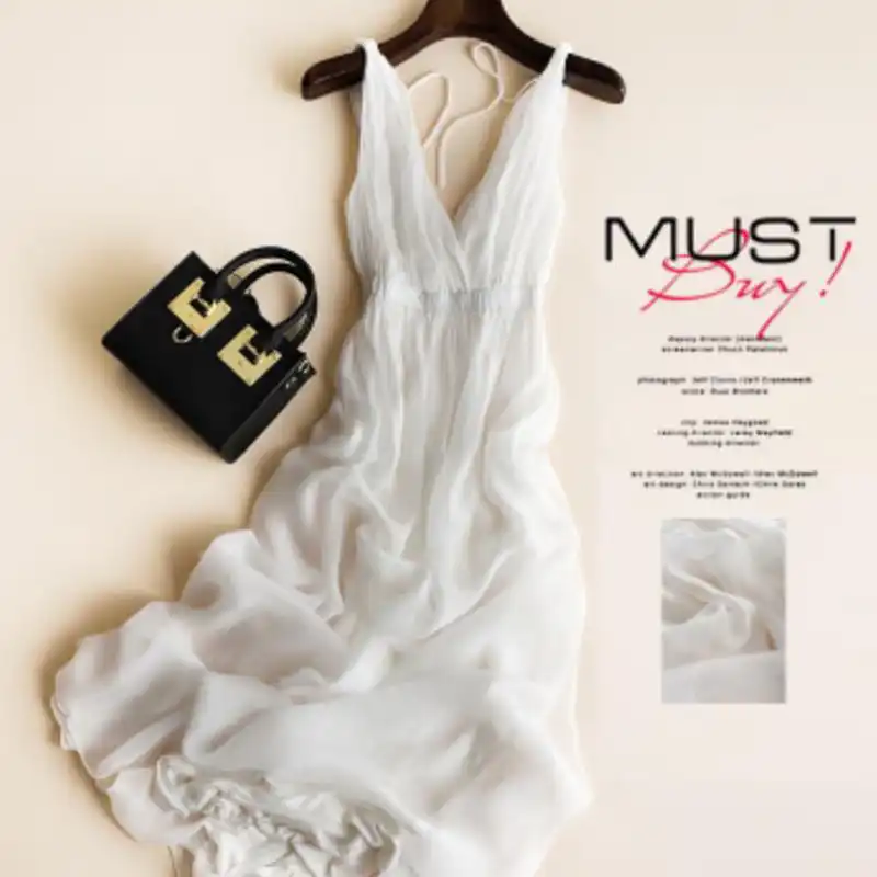 vestido seda branco