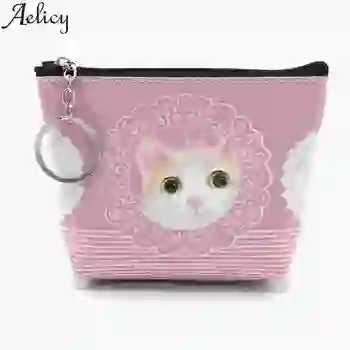 

Aelicy Lovely Candy Color Purse Clutch Animal Prints Small Wallet Coin Pocket Women PU Leather Card Hold Purse Women Mini