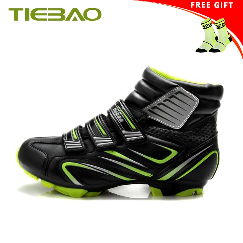 

Tiebao Winter Mountain Bike Shoes Sapatilha Ciclismo Mtb Men Women Self-locking Bicycle Riding Shoes Chaussure Vtt SPD Sneaker