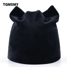 TQMSMY Women Autumn and Winter Beanie Hat Russian Warm Caps Women’s Cat Beanies Ear flaps Hat Ladies Skullies Touca Cap TMDH06