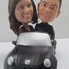 Персонализированные Кукла Пупс вождения свадебный подарок Свадебные украшения фиксированной полистоуна корпус+ полистоуна голова пользовательские кукла