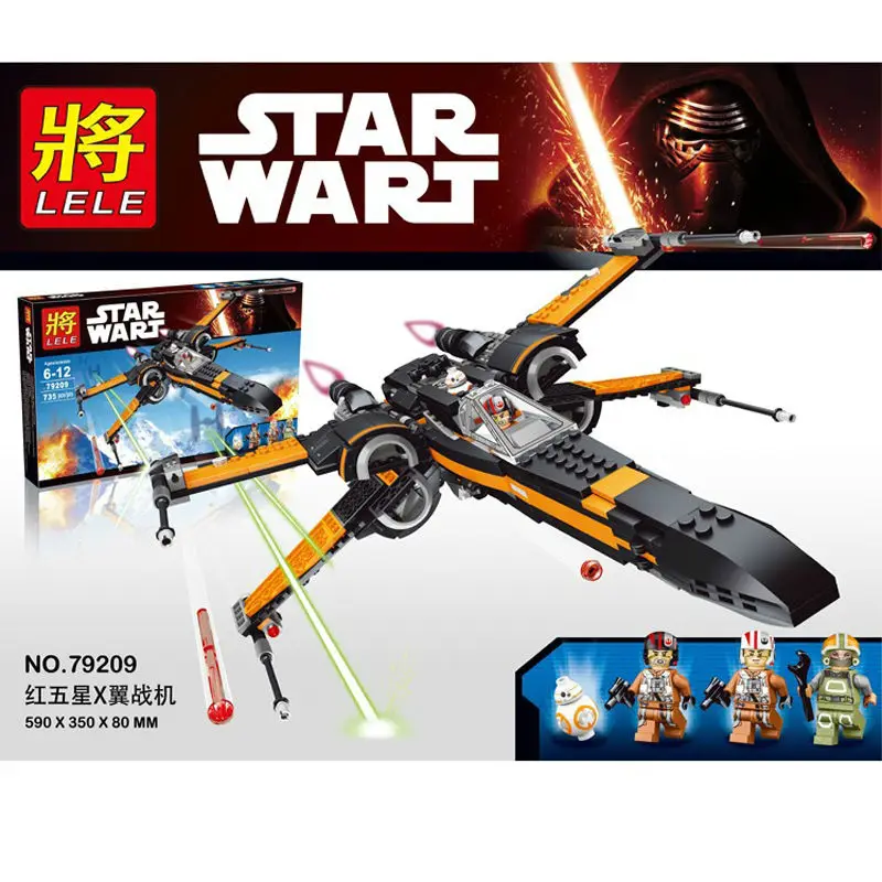 ブランドレレスターウォーズ群集poeのxウイングスターファイターBB,8ビルディングブロックミニフィギュアセットレンガのおもちゃ