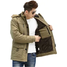 YuWaiJiaRen толстые зимние куртки мужские новые модные теплые хлопковые стеганые пальто куртки и пальто парка для мужчин casaco masculino