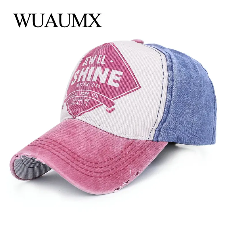 Wuaumx брендовые летние Бейсбол Кепки S для Для мужчин и женщин Письмо Shine Кости Snapback