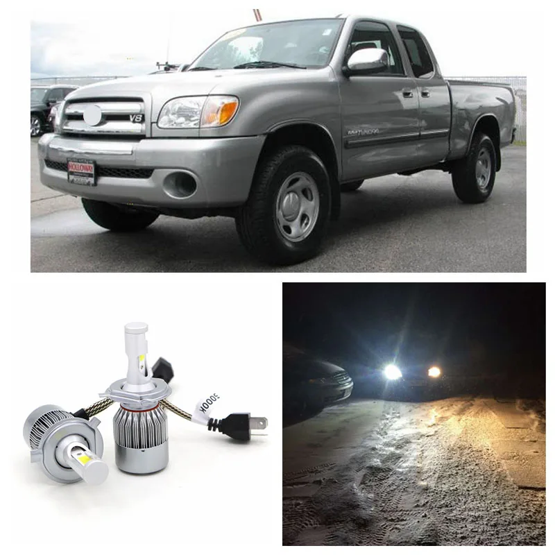 Edis светодиодный светильник 72 Вт 7600LM H4 высокий и низкий дальний свет для Toyota Tundra 2000