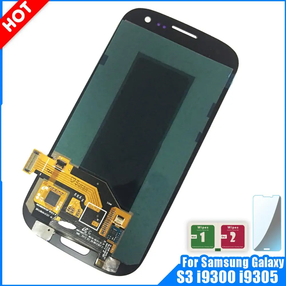 

Super AMOLED LCD Display For Samsung Galaxy S3 i9300 i9300i i9301 i9305 Display Touch Screen Digitizer Assembly S3 i9300 LCD