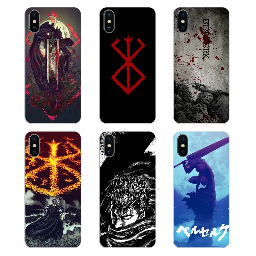 Японский Anime BERSERK художественный силиконовый чехол для телефона Xiaomi Mi A1 A2 5X 6X 8 lite SE
