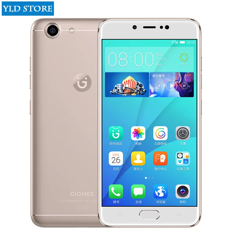 Kopen GIONEE S10C 5.2 inch mobiele telefoon 3100 mah 16MP Snapdragon 427 Quad Core 4 gb RAM 32 gb ROM Android LTE 4g Smartphone Metalen Body